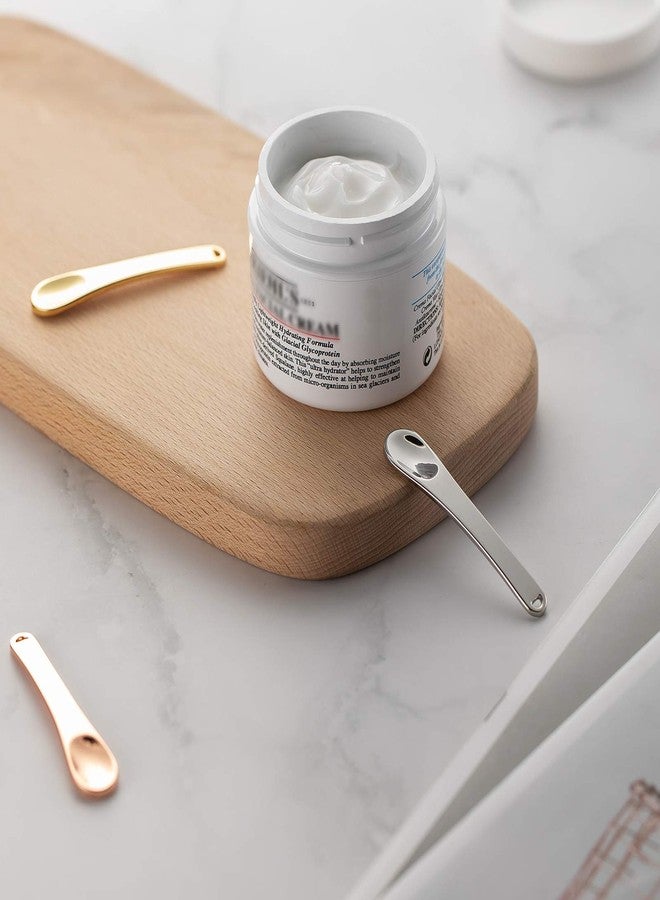 تيكسون مجموعة تيكسون المكونة من 6 قطع من ملاعق التجميل المعدنية للعناية بالبشرة، مغرفة صغيرة قابلة لإعادة الاستخدام لأقنعة الوجه، ملاعق تجميل للكريمات واللوشنات والمرطبات (ذهبي وردي، ذهبي، فضي) - Image 4